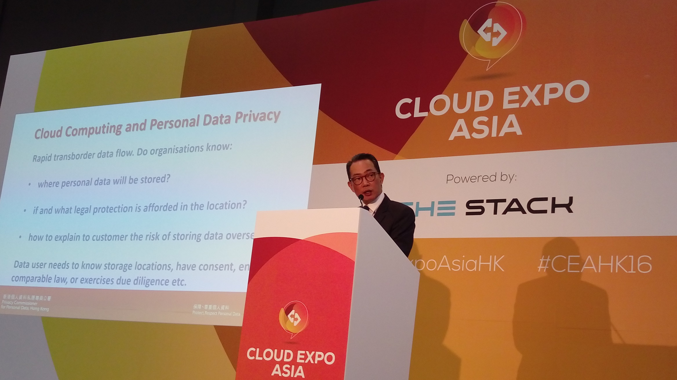 Privacy Commissioner Mr Stephen Wong Attended the Cloud Expo Asia, Held at the AsiaWorld-Expo